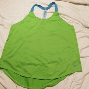 Lime green Nike workout tank top